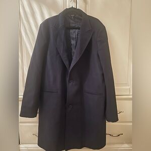 NWOT Goodman Brand Wool Italian Pea Coat Mens XXL Navy Blue